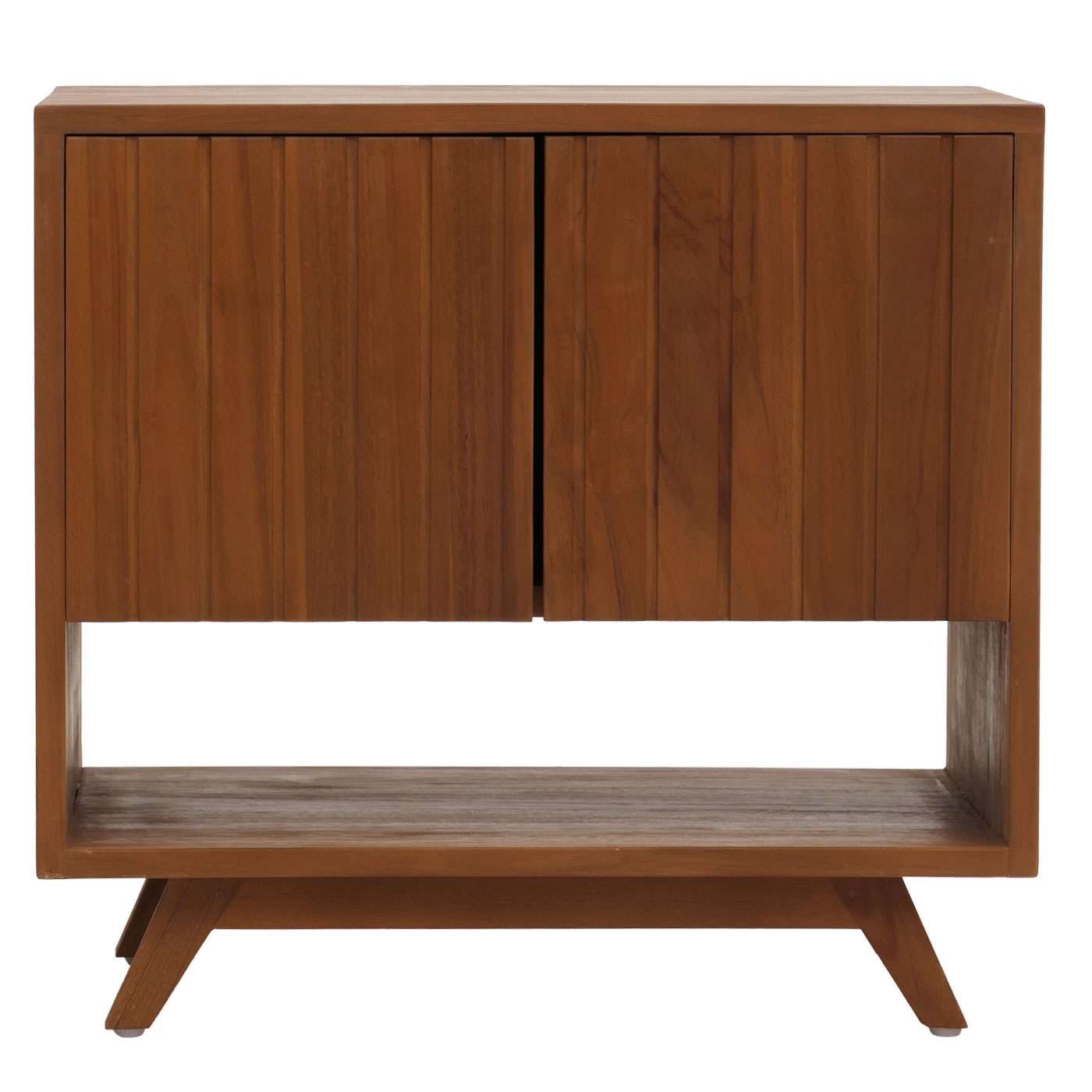 Cosmo Casa - Teak Wastafelkast - Hoogwaardig B-Kwaliteit Teak Kernhout - 20-30 Jaar - 61x65x40cm