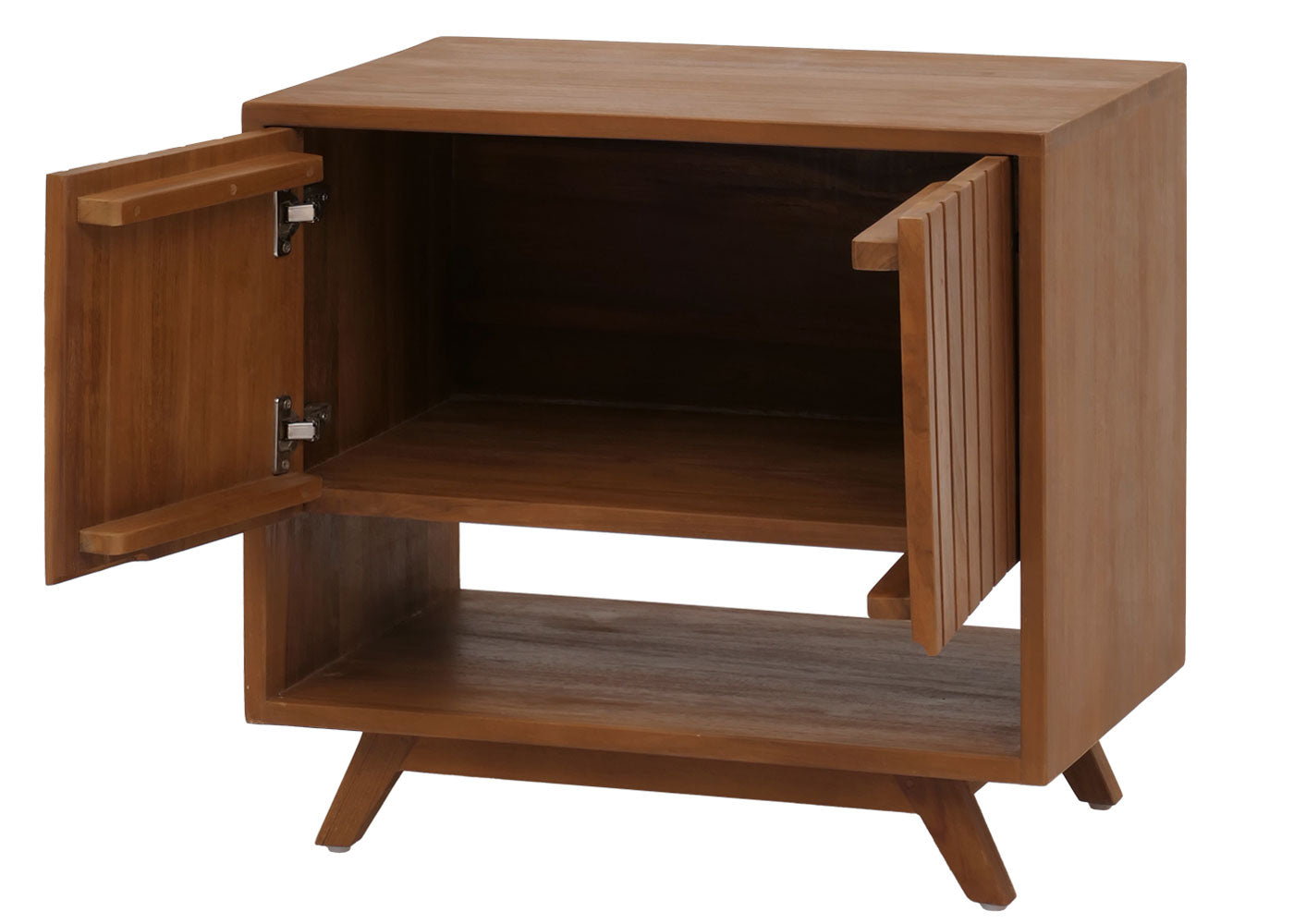 Cosmo Casa - Teak Wastafelkast - Hoogwaardig B-Kwaliteit Teak Kernhout - 20-30 Jaar - 61x65x40cm