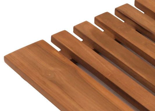 Cosmo Casa - Teak Badmat - Douchemat - Massief Teak Kernhout - B-Kwaliteit - 20–30 Jaar Oud