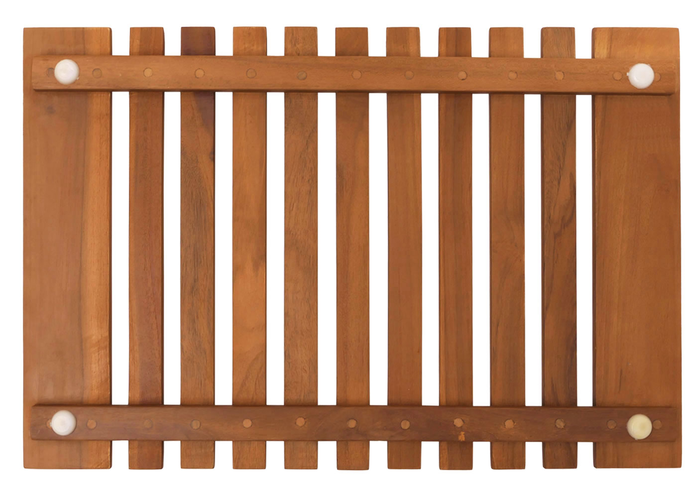 Cosmo Casa - Teak Badmat - Douchemat - Massief Teak Kernhout - B-Kwaliteit - 20–30 Jaar Oud