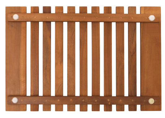Cosmo Casa - Teak Badmat - Douchemat - Massief Teak Kernhout - B-Kwaliteit - 20–30 Jaar Oud
