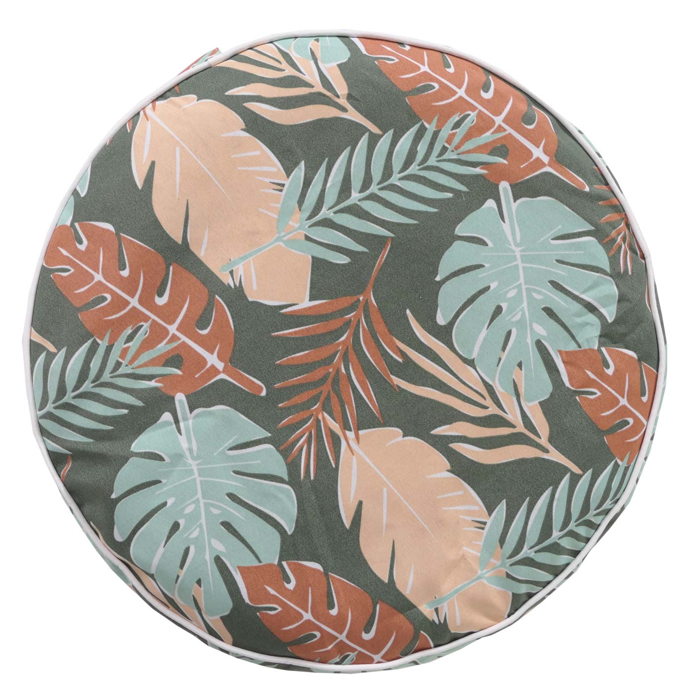 Cosmo Casa - Kruk - Poef Zitkussen - Zitzak - Tuinkruk - Opblaasbaar - Binnen/Buiten - Gesponnen Poly - 29 x 55 cm - Bladontwerp