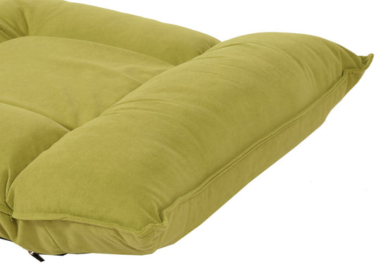 Cosmo Casa - Vloerstoel - Inklapbaar met 6 Relaxposities - Fluwelen Frame - Groen