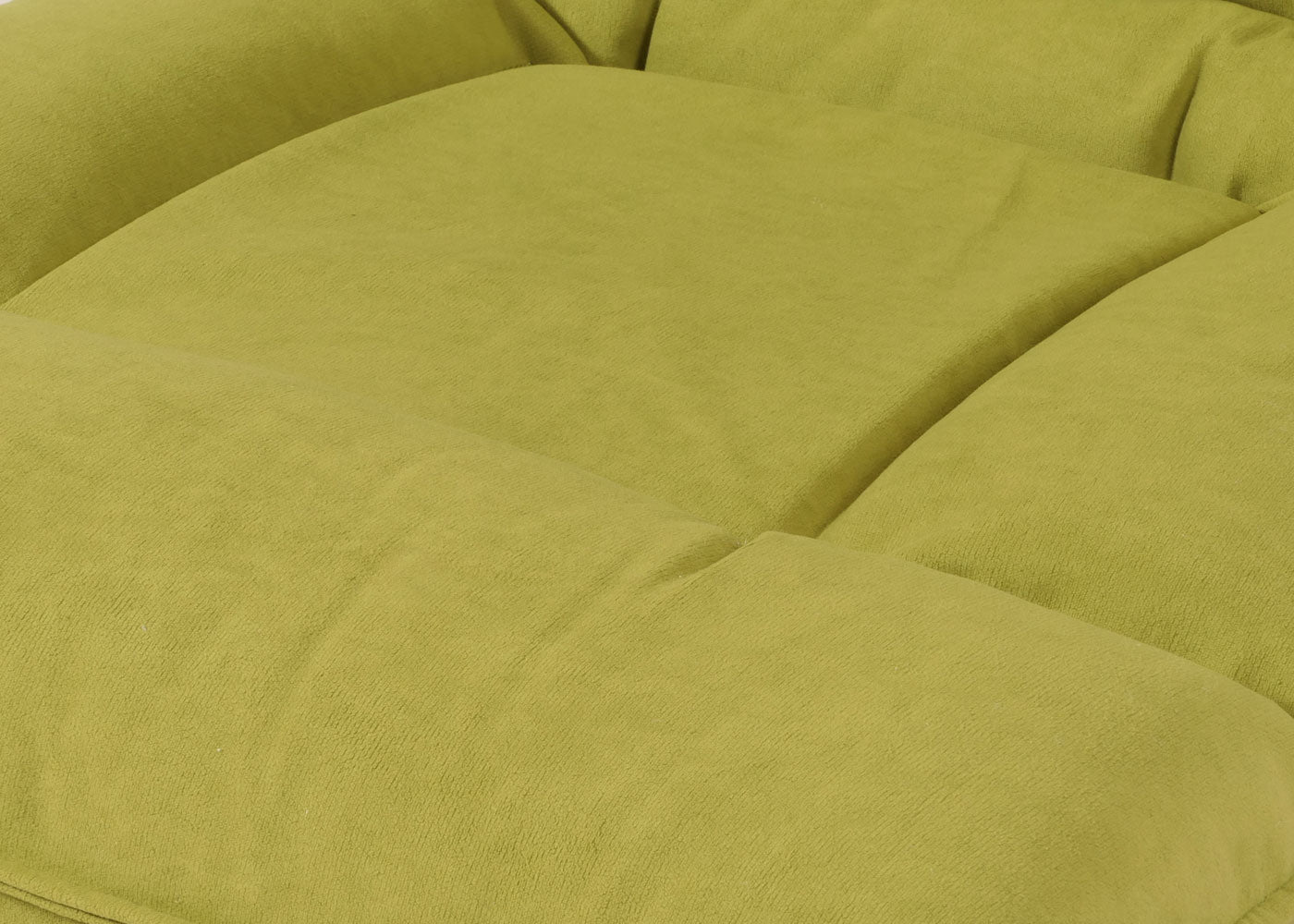 Cosmo Casa - Vloerstoel - Inklapbaar met 6 Relaxposities - Fluwelen Frame - Groen