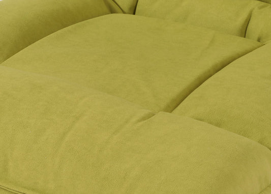 Cosmo Casa - Vloerstoel - Inklapbaar met 6 Relaxposities - Fluwelen Frame - Groen