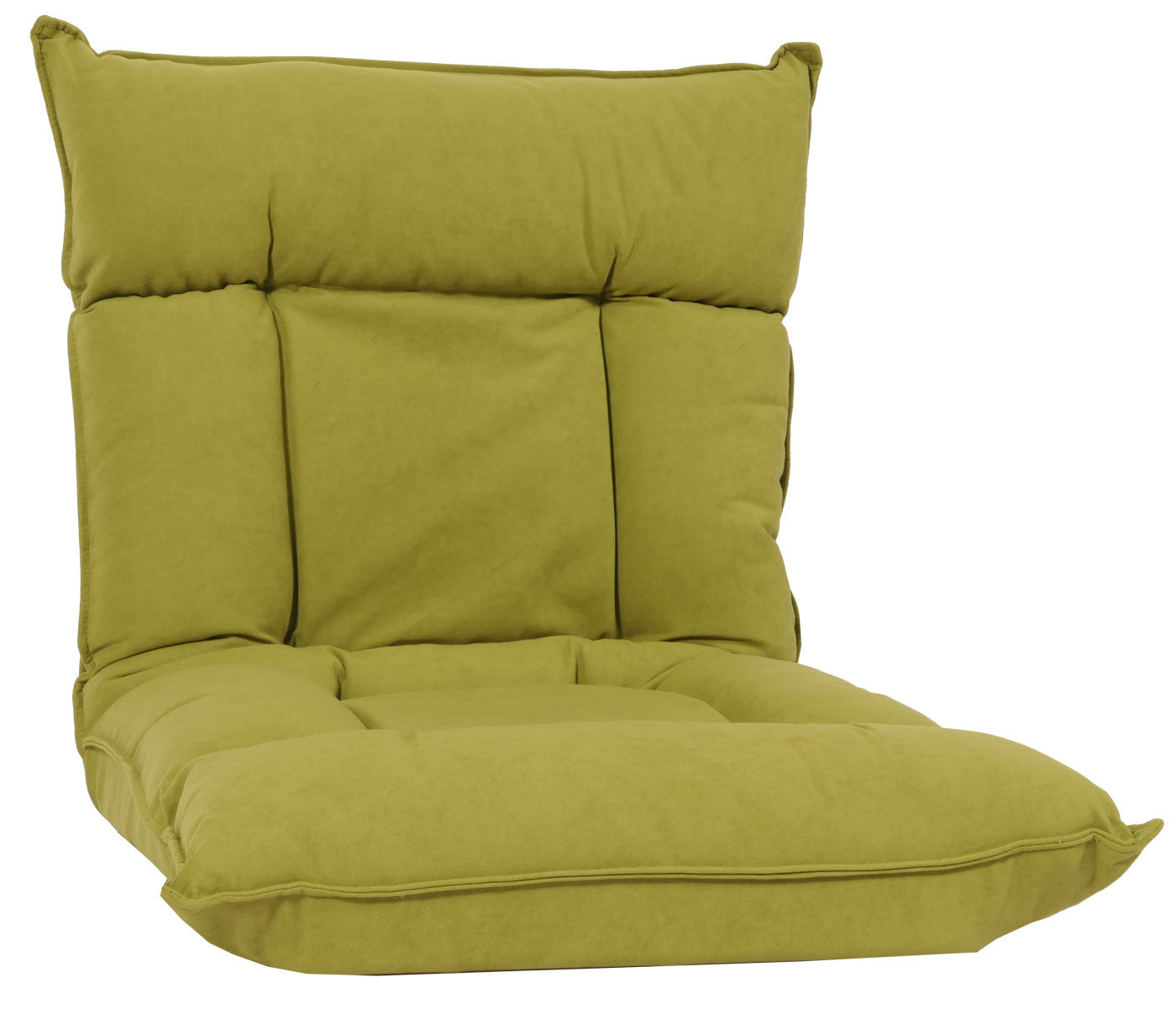 Cosmo Casa - Vloerstoel - Inklapbaar met 6 Relaxposities - Fluwelen Frame - Groen