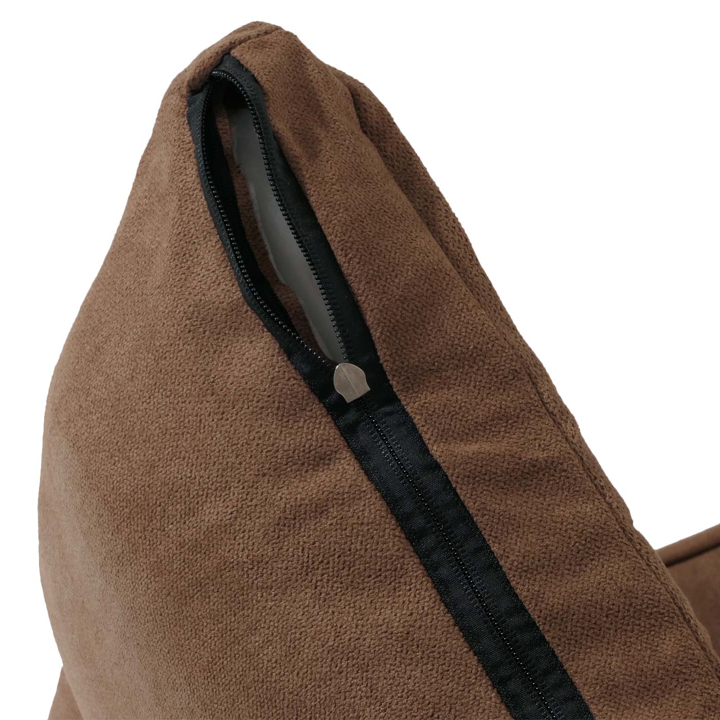 Cosmo Casa - Vloerstoel - Opvouwbare Slaapstoel met Slaapfunctie - Fluweel & Stalen Frame - Bruin