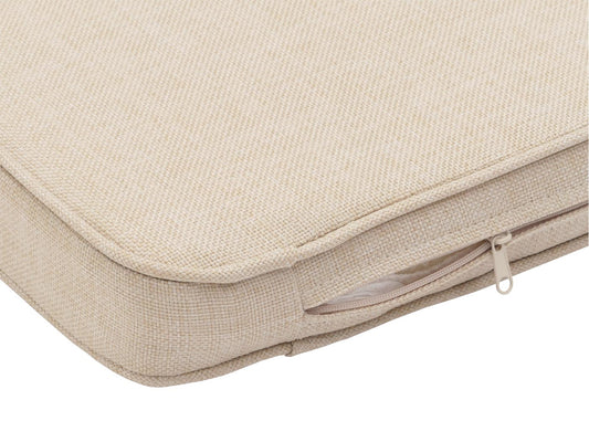 Cosmo Casa - Tuinbank - Parkbank - Houten Bank - Massief Acaciahout - Crème Beige Kussen