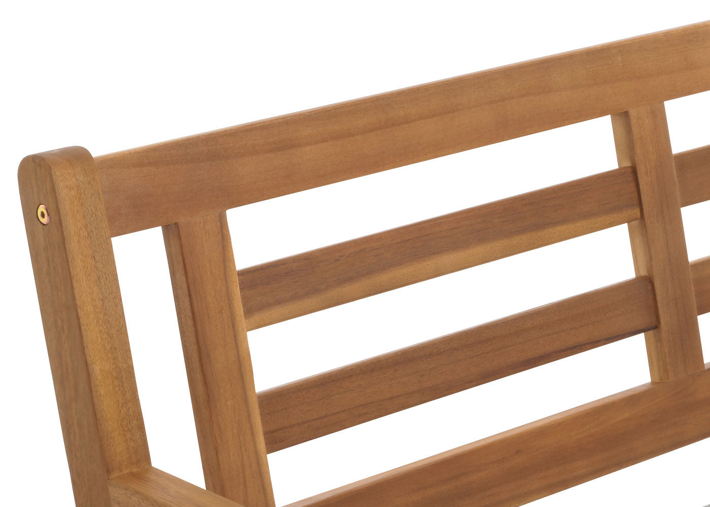 Cosmo Casa - Tuinbank - Parkbank - Houten Bank - Massief Acaciahout - Crème Beige Kussen