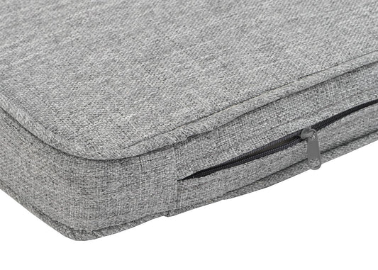 Cosmo Casa - Tuinbank - Parkbank - Houten Bank - Massief Acaciahout - Grijs Kussen