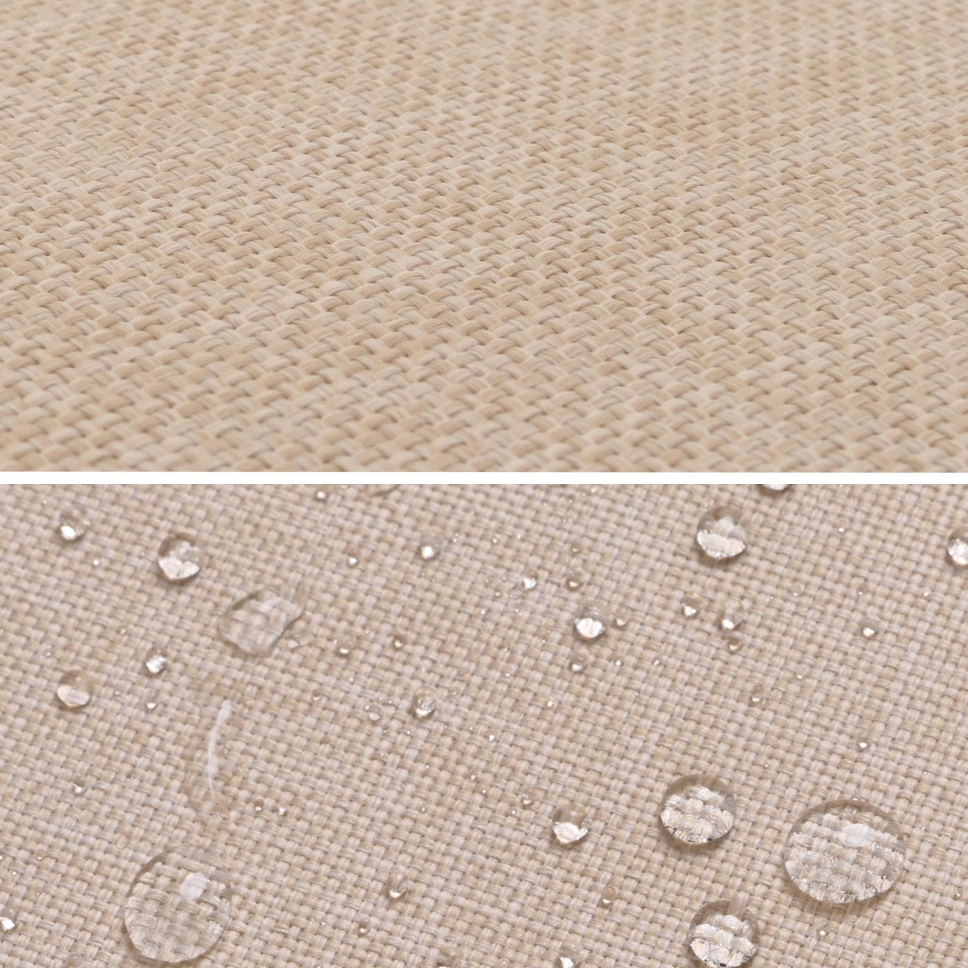 Cosmo Casa - Ligstoel - Tuinstoel - Relaxstoel - Massief Acaciahout - Gecertificeerd - Crème Beige Kussen