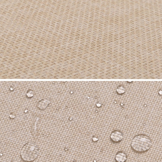 Cosmo Casa - Ligstoel - Tuinstoel - Relaxstoel - Massief Acaciahout - Gecertificeerd - Crème Beige Kussen