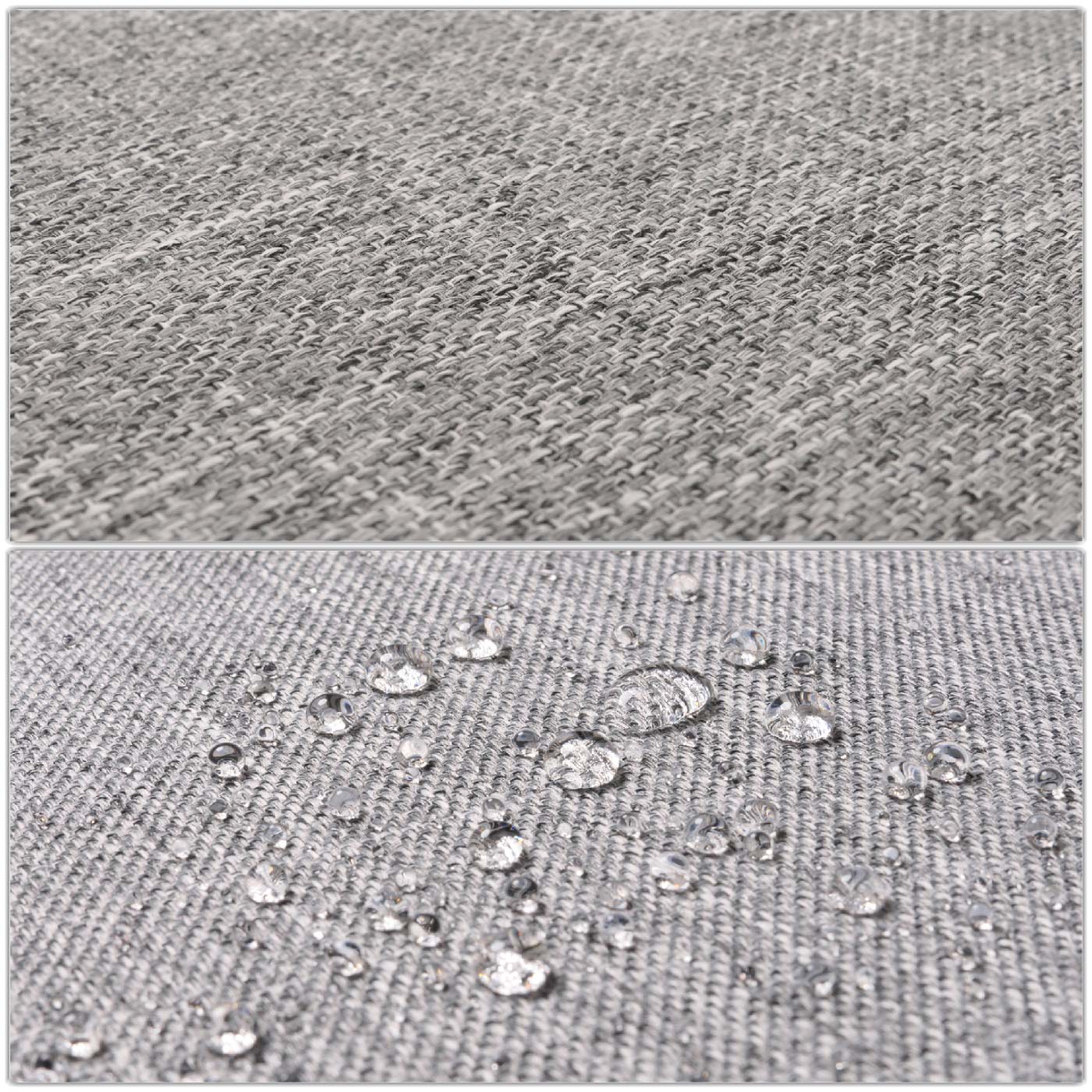 Cosmo Casa - Ligstoel - Tuinstoel - Relaxstoel - Massief Acaciahout - Gecertificeerd - Grijs Kussen