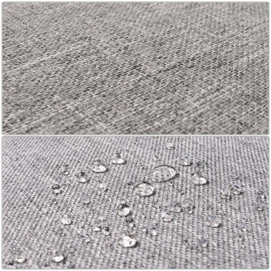 Cosmo Casa - Ligstoel - Tuinstoel - Relaxstoel - Massief Acaciahout - Gecertificeerd - Grijs Kussen