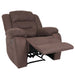 Cosmo Casa - Tv-Stoel - XXL Relaxstoel - Nosag Vering - Suede Look - Stoftextiel - Tot 200 kg - Bruin
