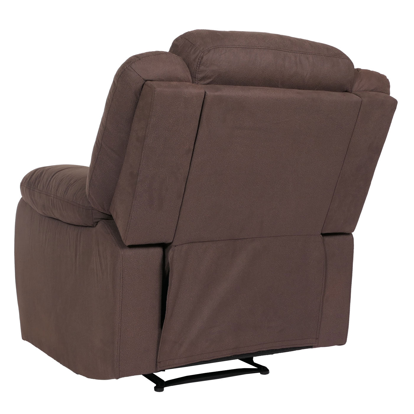 Cosmo Casa - Tv-Stoel - XXL Relaxstoel - Nosag Vering - Suede Look - Stoftextiel - Tot 200 kg - Bruin