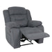 Cosmo Casa - Tv-Stoel - XXL Relaxstoel - Nosag Vering - Suede Look - Stoftextiel - Tot 200 kg - Grijsblauw