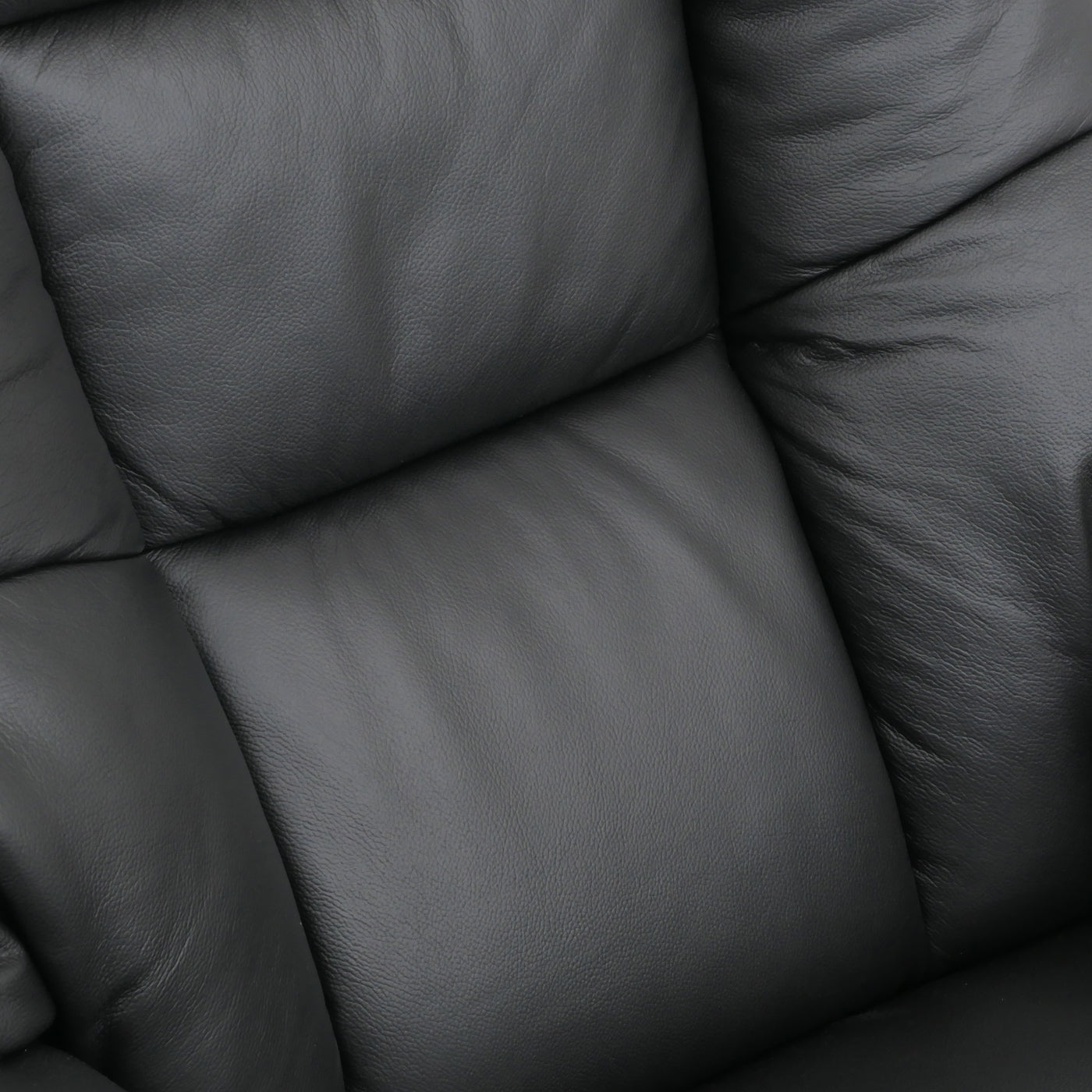 Cosmo Casa - Relaxstoel Kruk - TV Stoel - Ligstoel - Echt Leer - Zwart