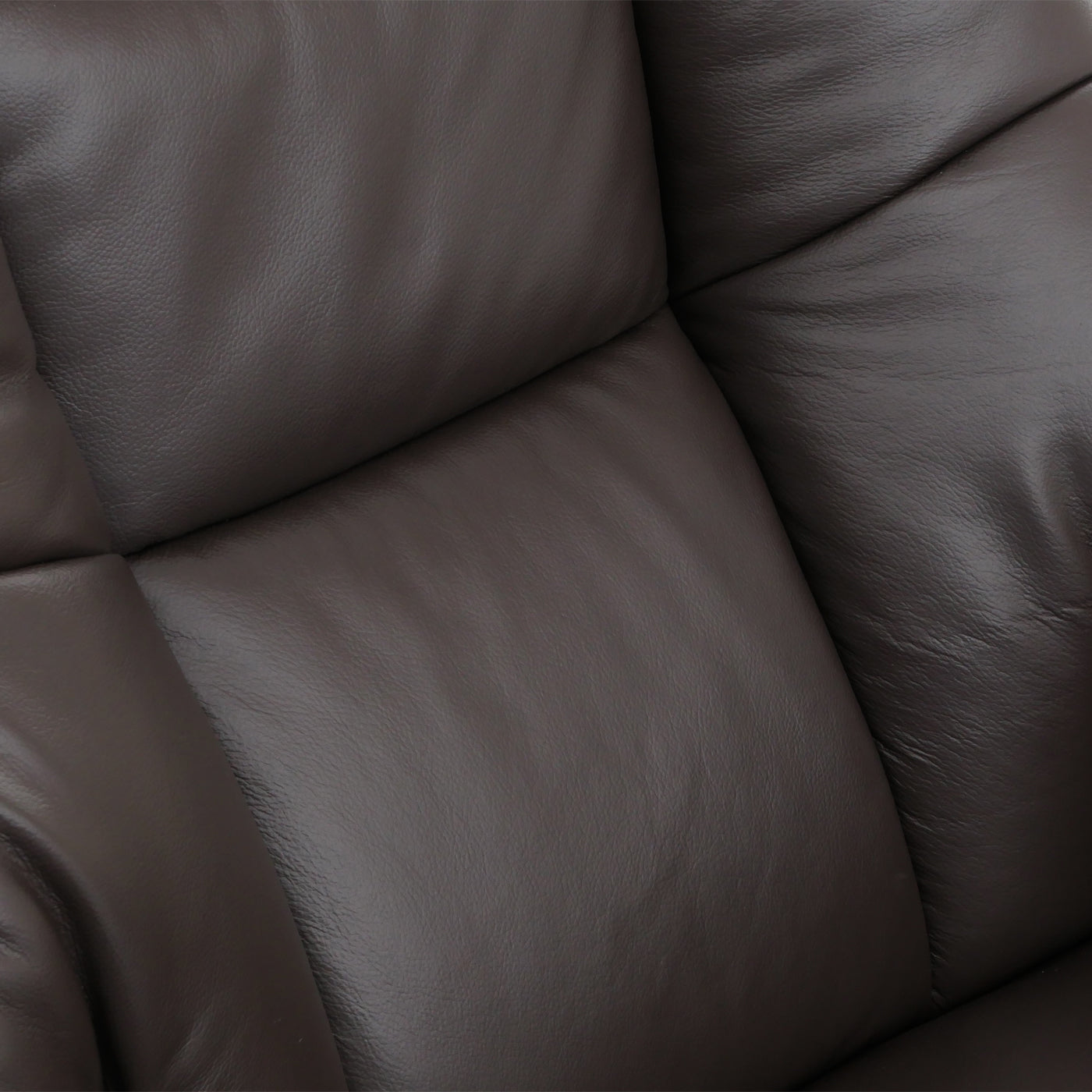 Cosmo Casa - Relaxstoel Kruk - TV Stoel - Ligstoel - Echt Leer - Hout - Bruin