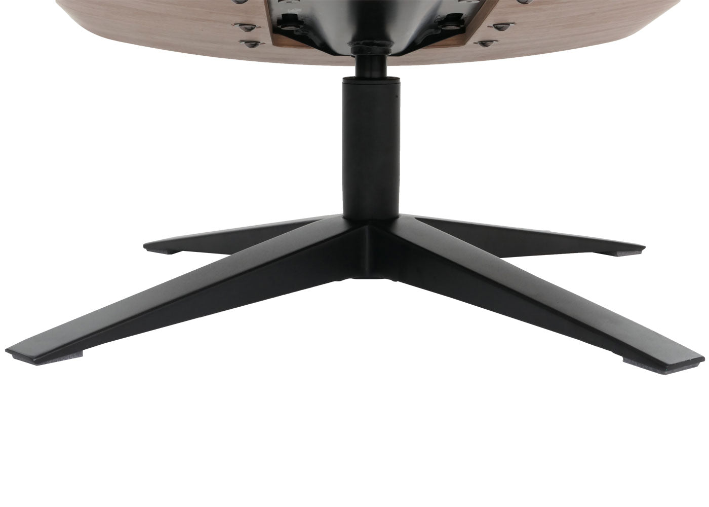 Cosmo Casa - Relaxstoel Kruk - TV Stoel - Ligstoel - Echt Leer - Hout - Bruin