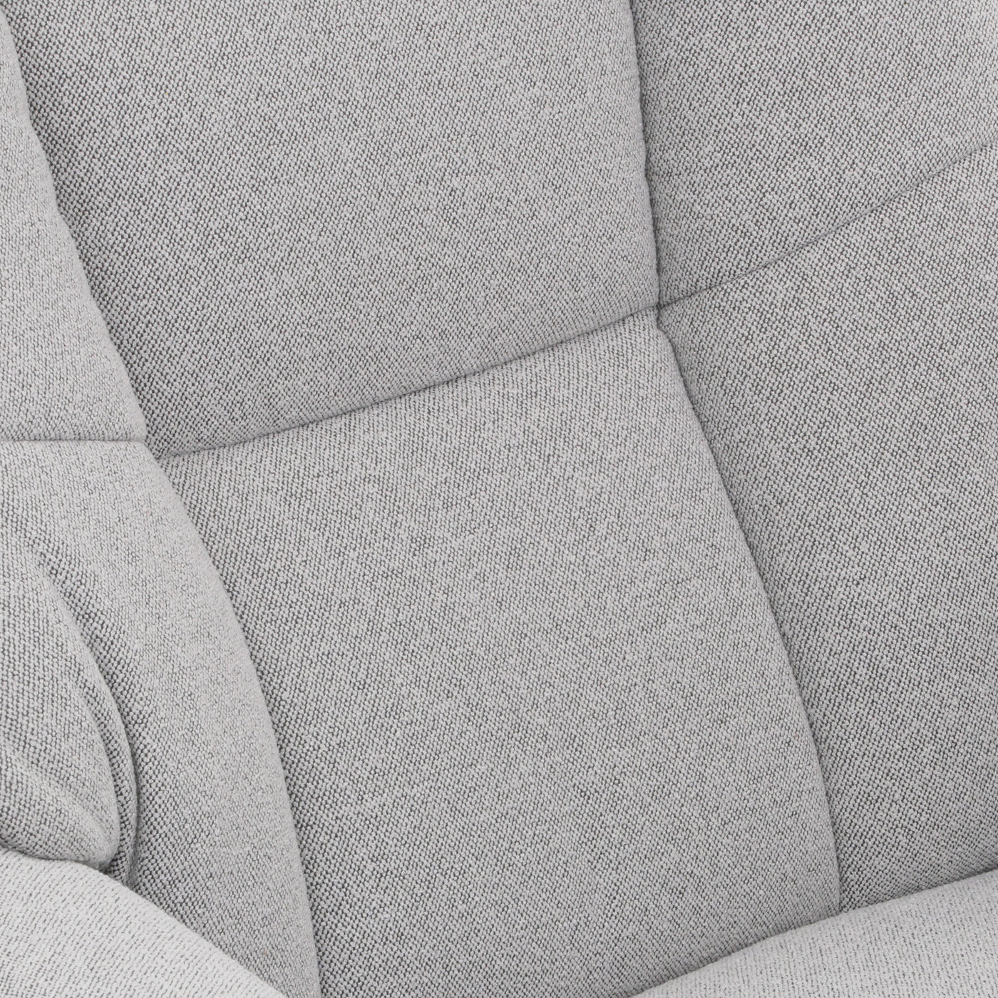 Cosmo Casa - Relaxstoel Kruk - TV Stoel - Ligstoel - Boucléhout Stof - Grijs