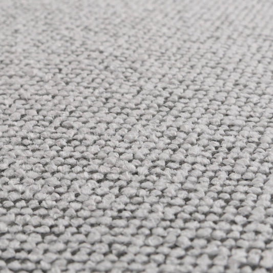 Cosmo Casa - Relaxstoel Kruk - TV Stoel - Ligstoel - Boucléhout Stof - Grijs