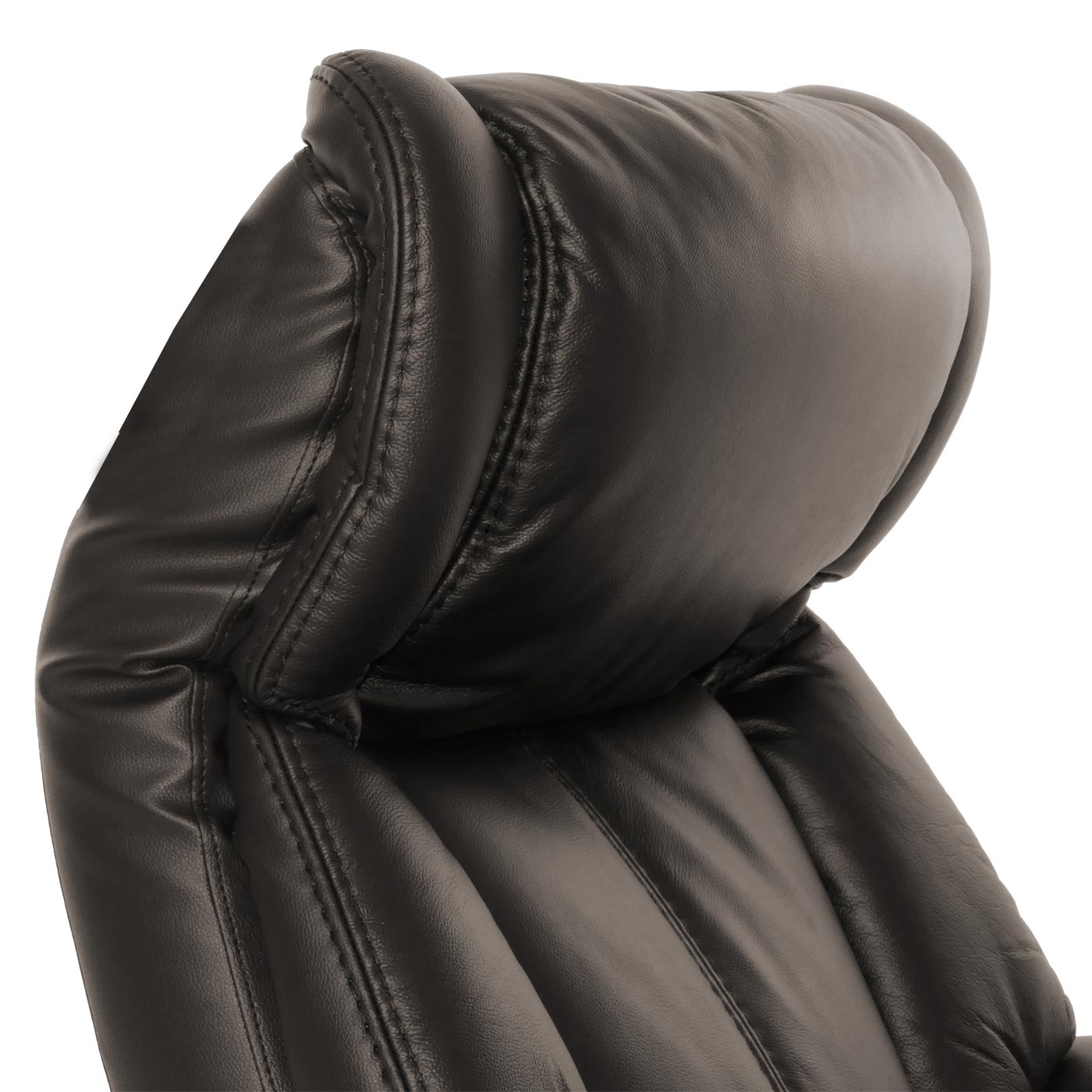 Cosmo Casa - Relaxstoel Opstahulp - TV Stoel - Fauteuil - Voetsteun - Hout - Leer - Bruin - Natuurlijk Hout