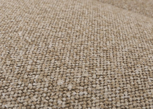 Cosmo Casa - Relaxstoel Opstahulp - TV Stoel - Voetsteun - Boucléhout Stof - Bruin - Walnootkleurig Hout