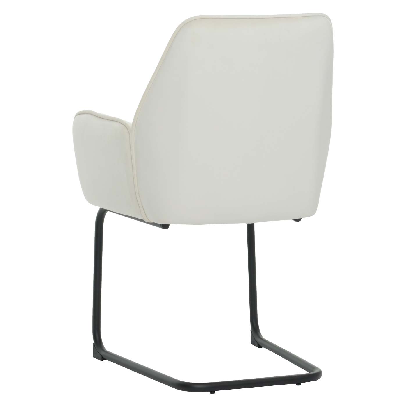 Cosmo Casa - Sledestoel - Eetkamerstoel - Keukenstoel - Textiel - Crème-Beige