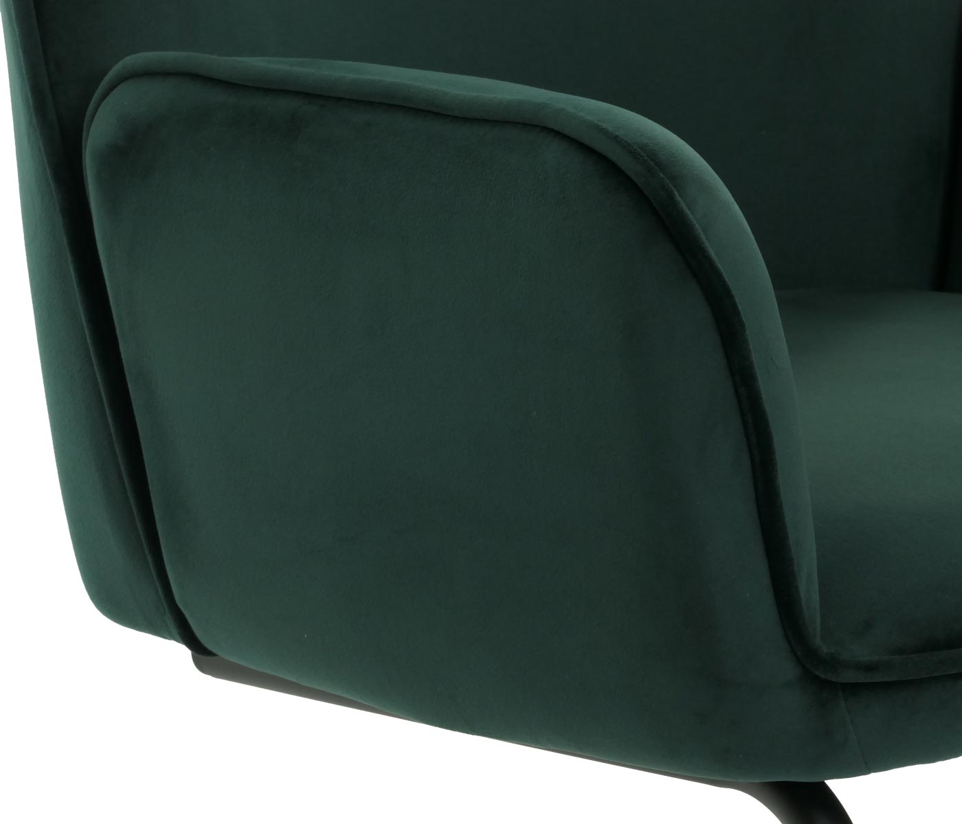 Cosmo Casa - Sledestoel - Eetkamerstoel - Keukenstoel - Textiel - Groen