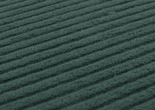 Cosmo Casa - Set van 2 Littau Eetkamerstoelen - Keukenstoelen met Hoge Rugleuning - Koordhout Stof - Groen - Donkere Poten