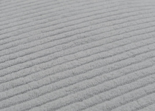 Cosmo Casa - Set van 2 Littau Eetkamerstoelen - Keukenstoelen met Hoge Rugleuning - Koordhout Stof - Lichtgrijs - Donkere Poten