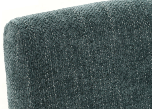 Cosmo Casa - Set van 2 Littau Eetkamerstoelen - Keukenstoelen met Hoge Rugleuning - Chenillehout Stof - Groen - Naturelkleurige Poten