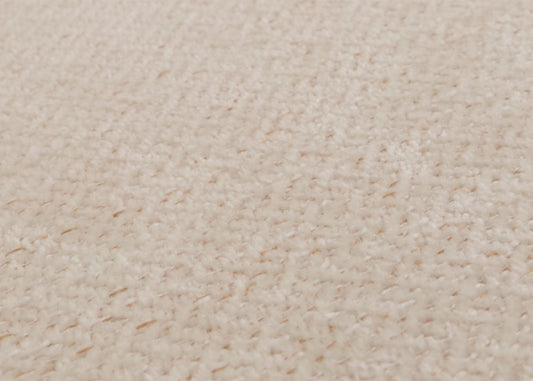 Cosmo Casa - Set van 4 Littau Eetkamerstoelen - Keukenstoelen met Hoge Rugleuning - Chenillehout Stof - Crème - Naturelkleurige Poten