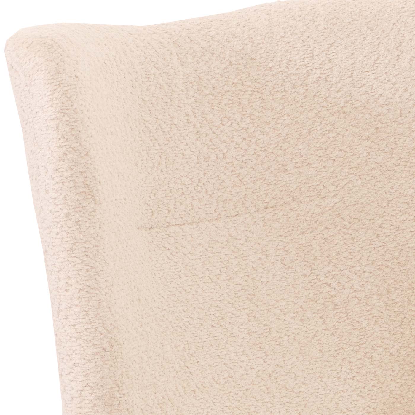 Cosmo Casa - Loungestoel - Cocktailstoel - Gestoffeerde Stoel - Relaxstoel - Draaibaar - Chenille Stof - Metaal - Crème-Beige