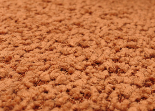 Cosmo Casa - Loungestoel - Cocktailstoel - Gestoffeerde Stoel - Relaxstoel - Draaibaar - Chenille Stof - Metaal - Terracotta