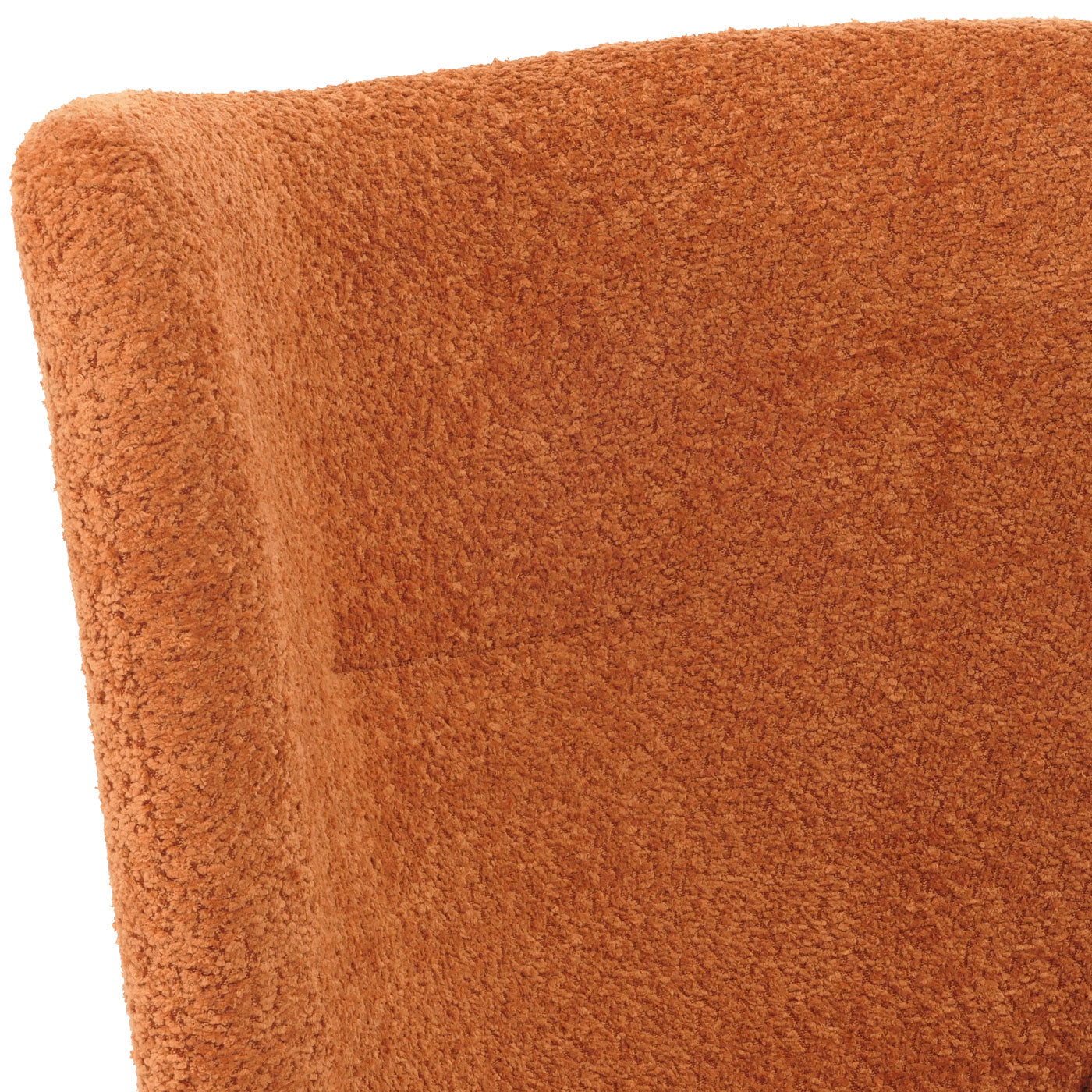 Cosmo Casa - Loungestoel - Cocktailstoel - Gestoffeerde Stoel - Relaxstoel - Draaibaar - Chenille Stof - Metaal - Terracotta