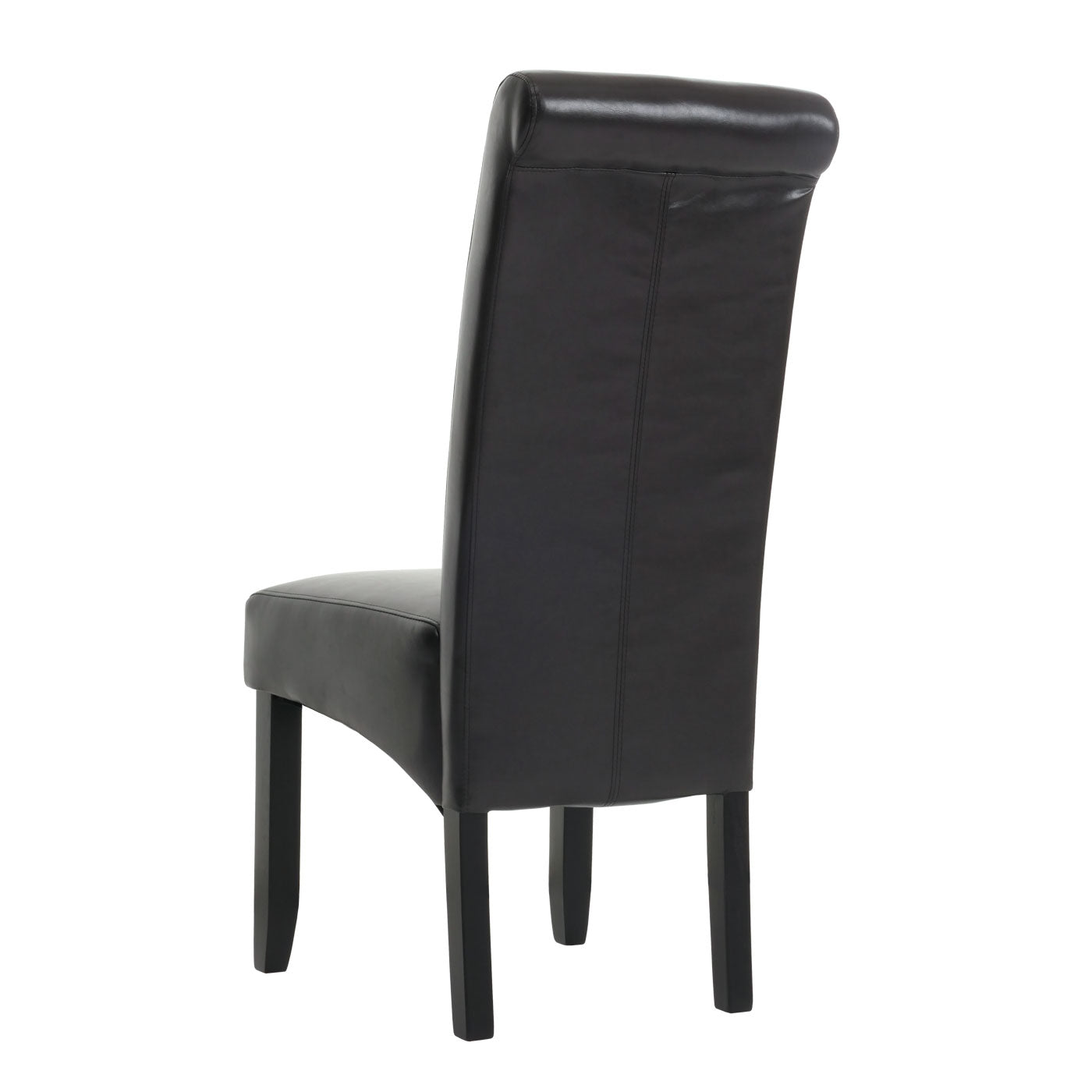 Cosmo Casa - Set van 2 Eetkamerstoelen - Keukenstoel - Fauteuil - Massief Hout - Stoftextiel Suède Look - Zwarte Poten