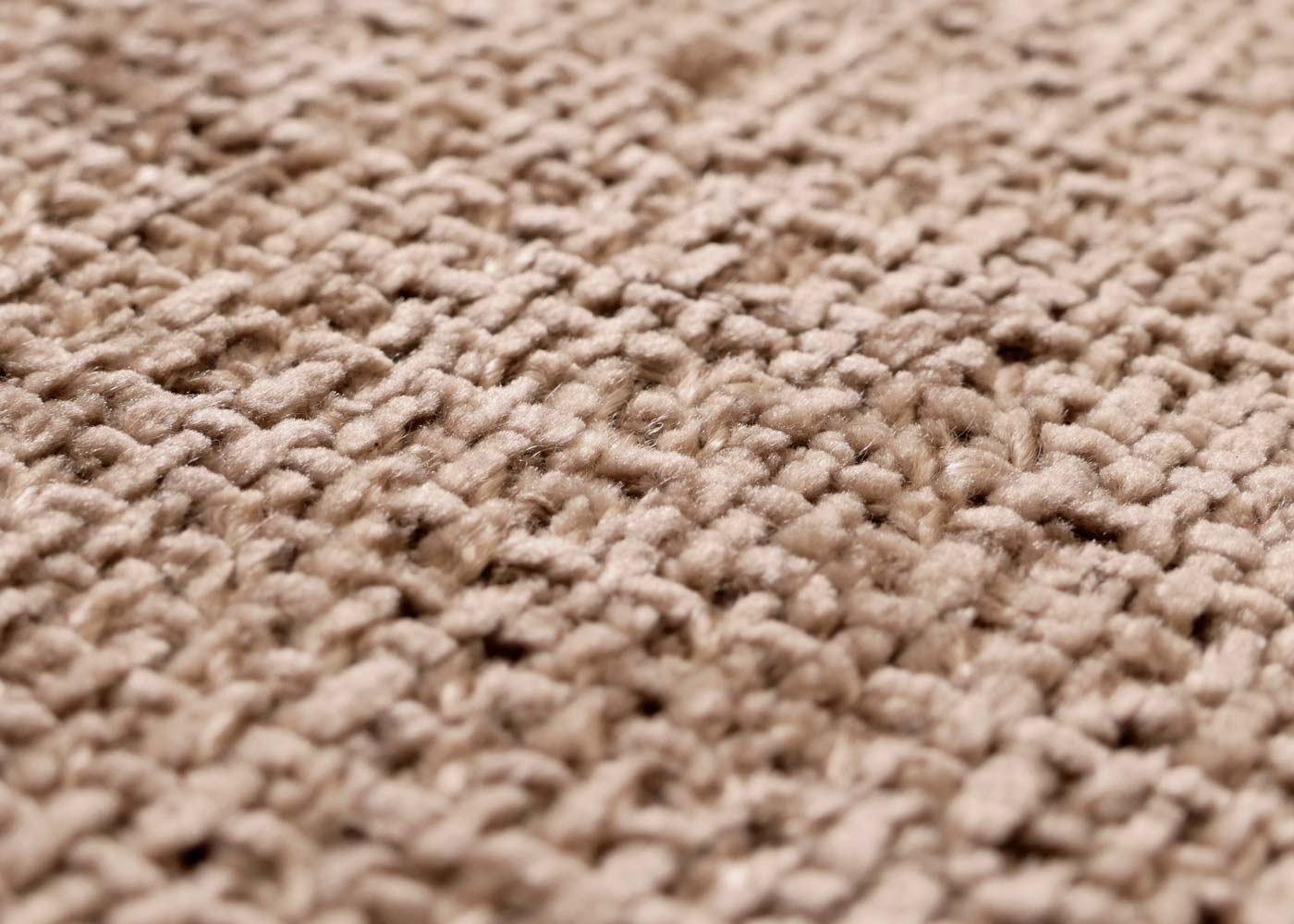 Cosmo Casa - Set van 2 Eetkamerstoelen - Geborsteld Roestvrij Staal - Textiel Chenille - Bruin