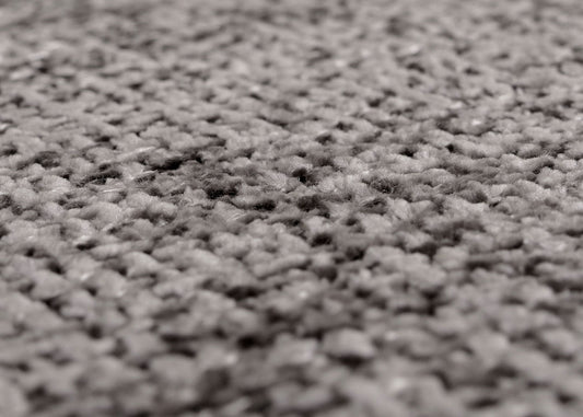 Cosmo Casa - Eetkamerbank 160cm - Geborsteld Roestvrij Staal - Textiel Chenille - Donkergrijs