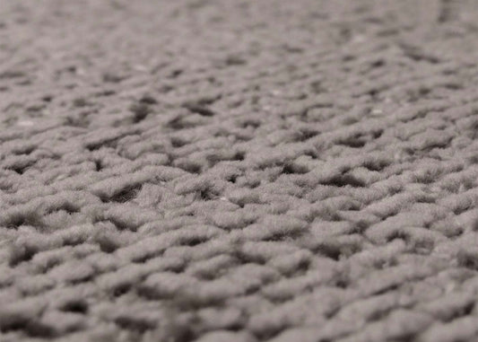 Cosmo Casa - Set van 2 Eetkamerstoelen - Geborsteld Roestvrij Staal - Textiel Chenille - Donkergrijs