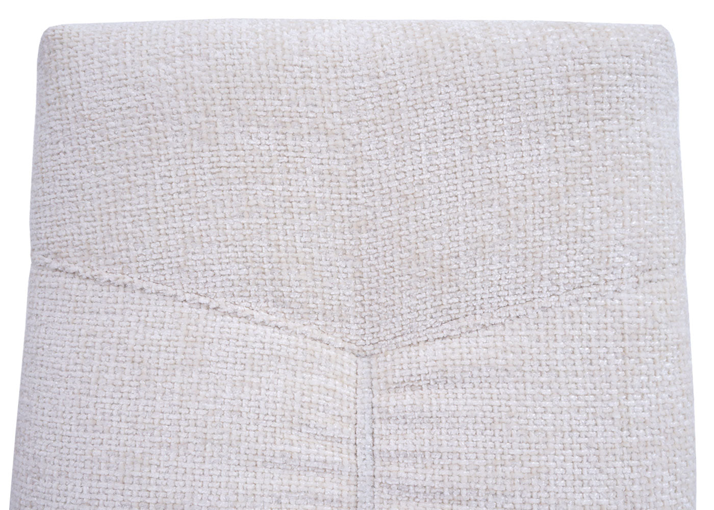 Cosmo Casa - Set van 2 Eetkamerstoelen - Sledestoel & Fauteuil - Metaal - Chenille Stof - Crème