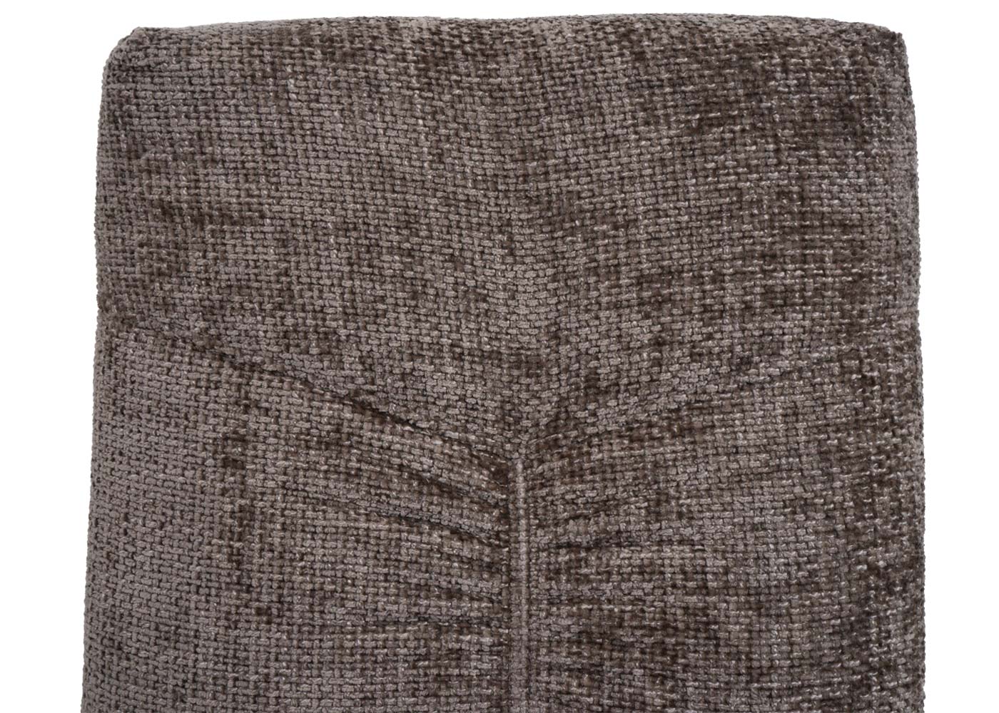 Cosmo Casa - Set van 2 Eetkamerstoelen - Sledestoel & Fauteuil - Metaal - Chenille Stof - Bruin