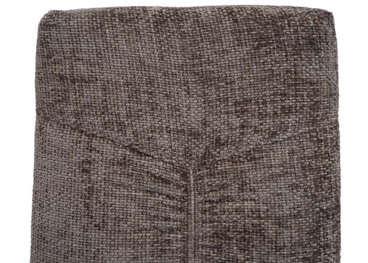 Cosmo Casa - Set van 2 Eetkamerstoelen - Sledestoel & Fauteuil - Metaal - Chenille Stof - Bruin