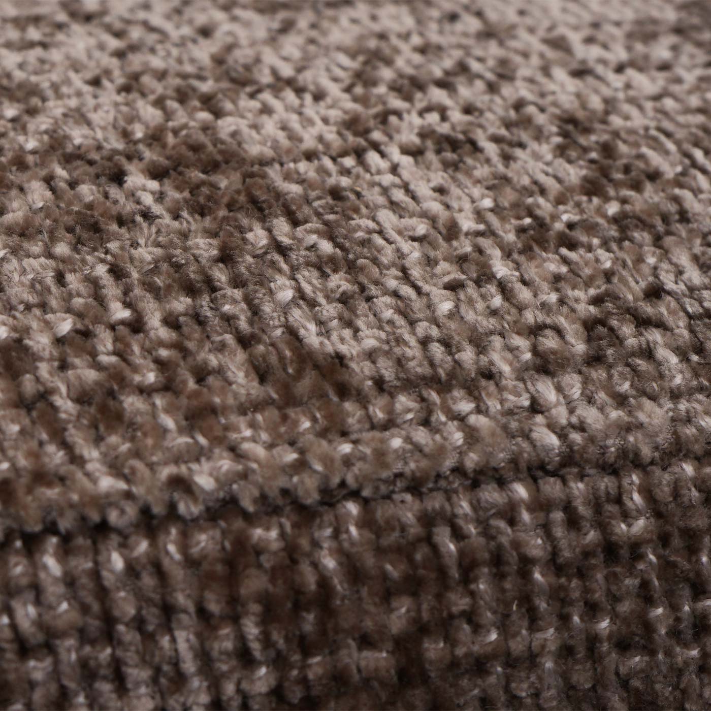 Cosmo Casa - Set van 2 Eetkamerstoelen - Sledestoel & Fauteuil - Metaal - Chenille Stof - Bruin