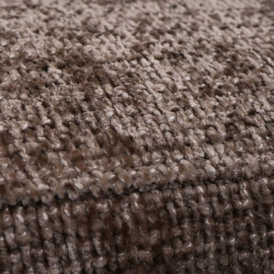 Cosmo Casa - Set van 2 Eetkamerstoelen - Sledestoel & Fauteuil - Metaal - Chenille Stof - Bruin