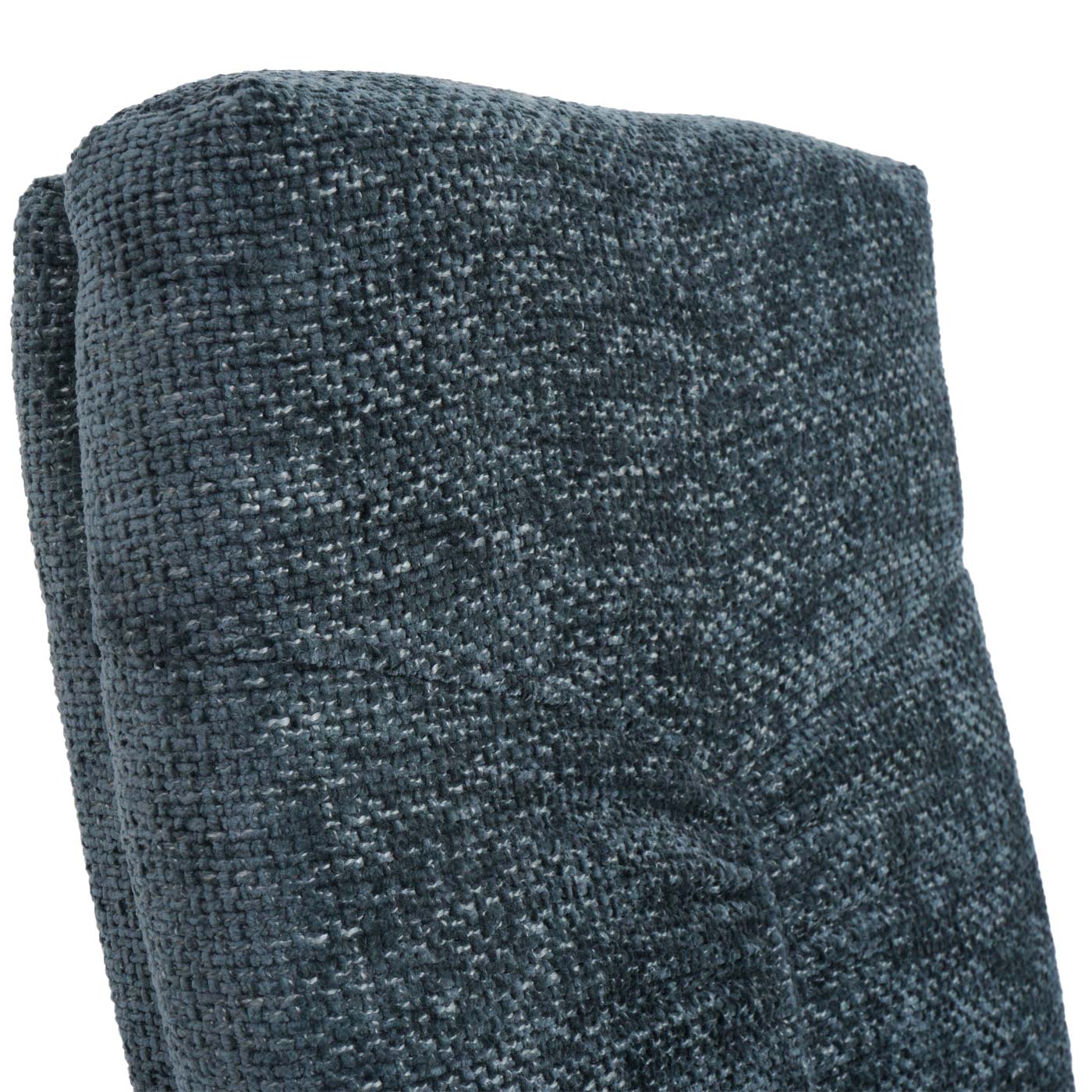 Cosmo Casa - Set van 2 Eetkamerstoelen - Sledestoel & Fauteuil - Metaal - Chenille Stof - Blauwgroen