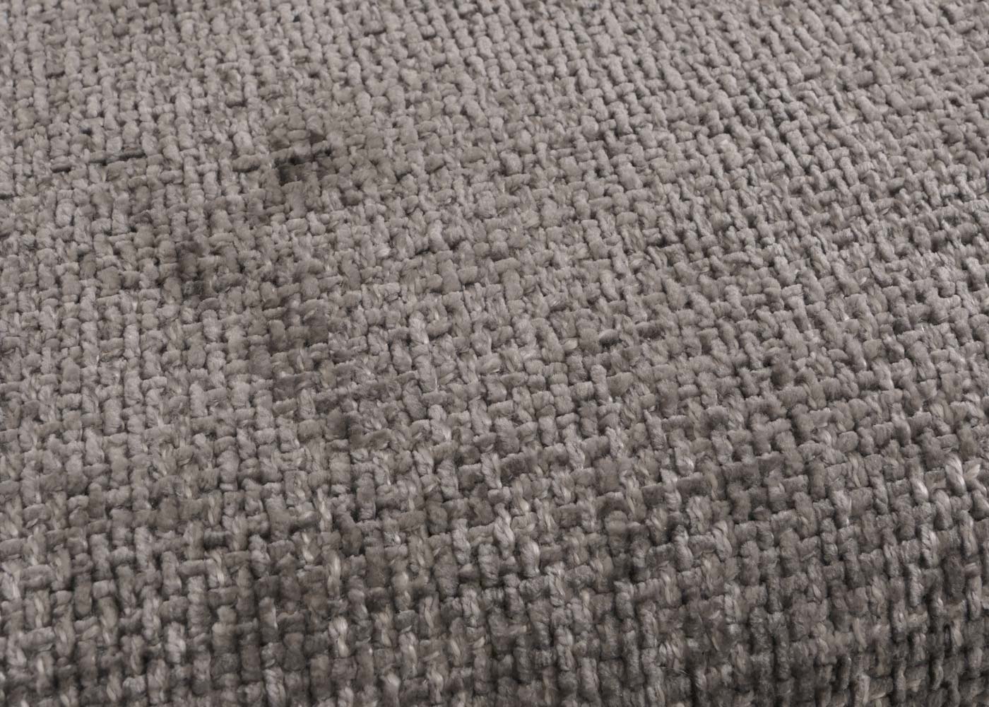 Cosmo Casa - Bank - Eetkamerbank - Gestoffeerde Bank - Rugleuning - Chenille Stof - Geborsteld Roestvrij Staal - 160cm - Donkergrijs