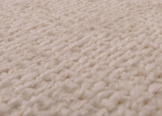 Cosmo Casa - Set van 2 Eetkamerstoelen met Armleuningen - Geborsteld Roestvrij Staal - Textiel Chenille - Crème