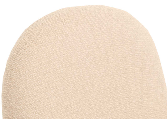 Cosmo Casa - Loungestoel - Cocktailstoel - Retro Nosag Ophanging - Chenille Stof - Crèmewit